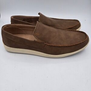 IZOD Mens Seapoint Loafers Brown Slip On Casual Comfort Shoes Size 8 M